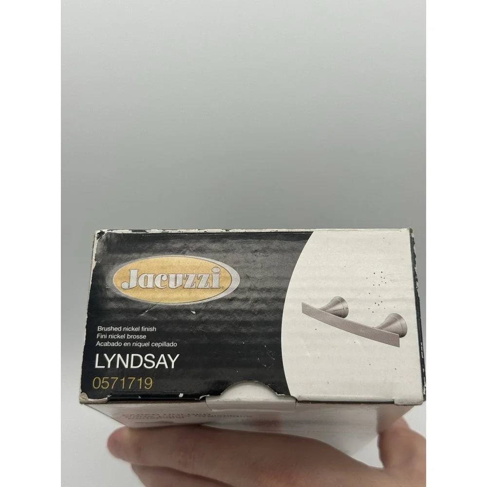 Jacuzzi Lyndsay Toilet Paper Holder Brushed Nickel‎ Finish 0571719 *NEW*